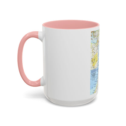 Middle East - Holy Land Today (1963) (Map) Accent Coffee Mug