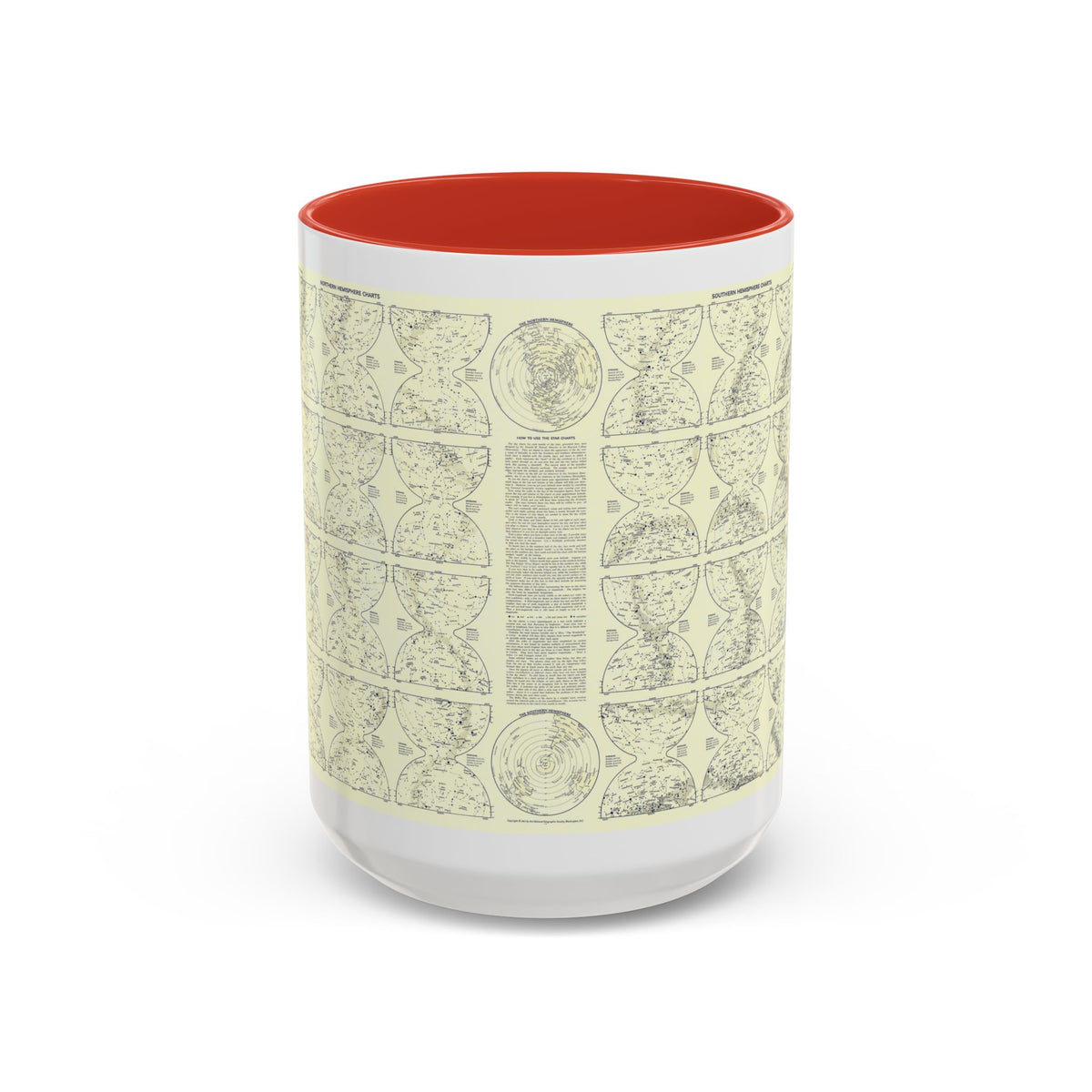 Heavens, The 2 (1957) (Map) Accent Coffee Mug