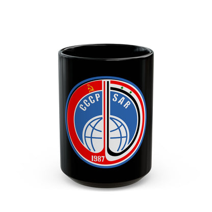 Soyuz TM-3 (Soyuz Programme) Black Coffee Mug