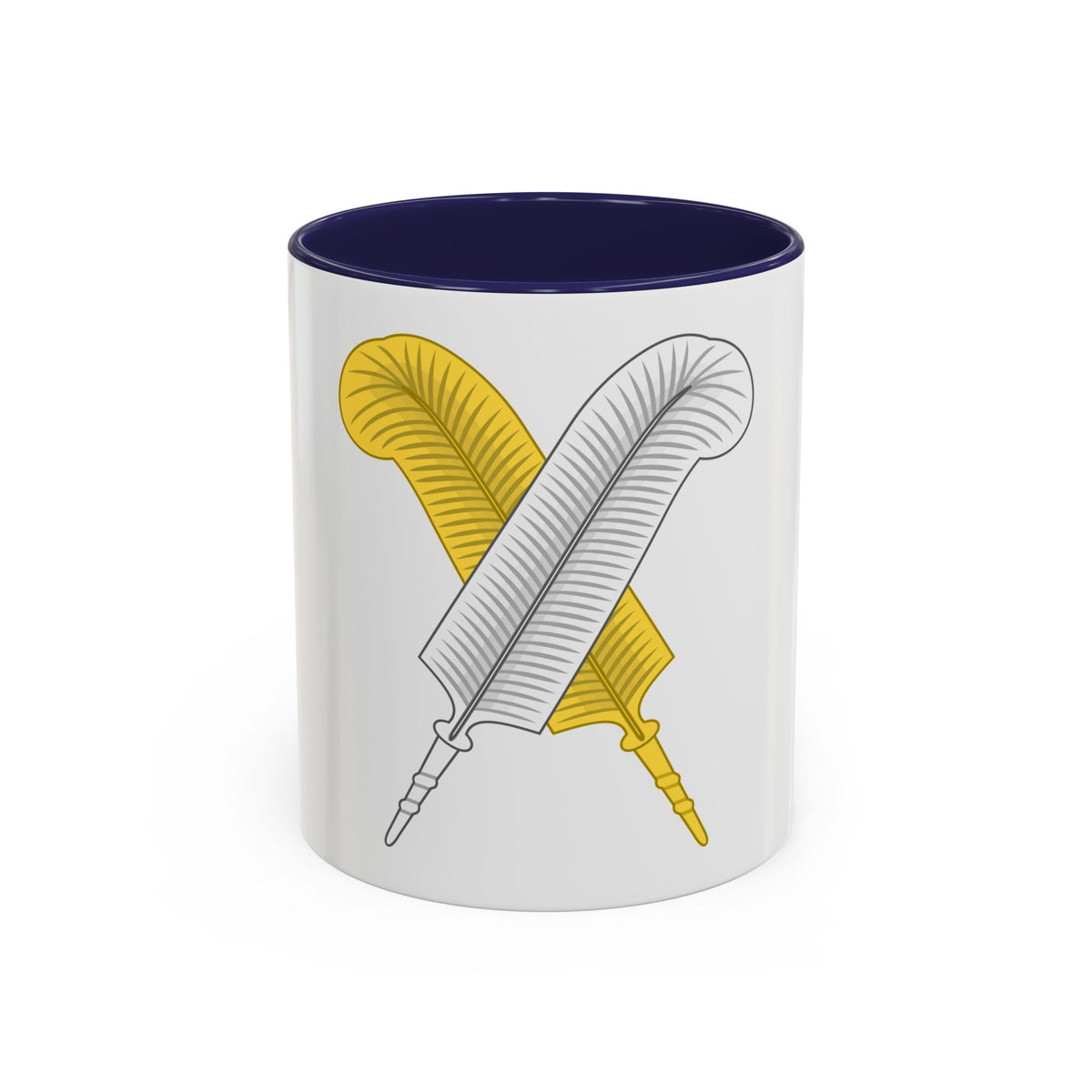 Crossed Feather Badge of Henry VI - Accent Coffee Mug