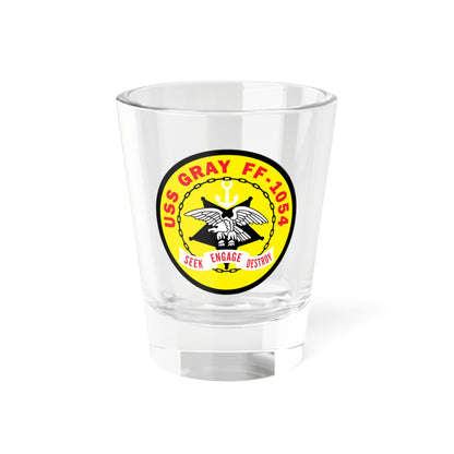 USS Gray FF 1054 Seek Engage Destry (U.S. Navy) Shot Glass 1.5oz