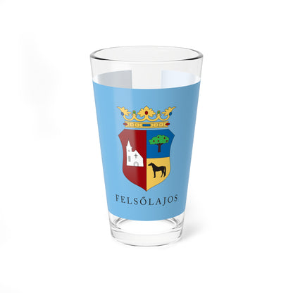 Flag of Felsolajos (Hungary) Pint Glass 16oz
