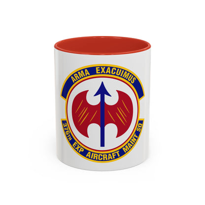 376th Expeditionary Aircraft Maintenance Squadron (U.S. Air Force) Accent Coffee Mug