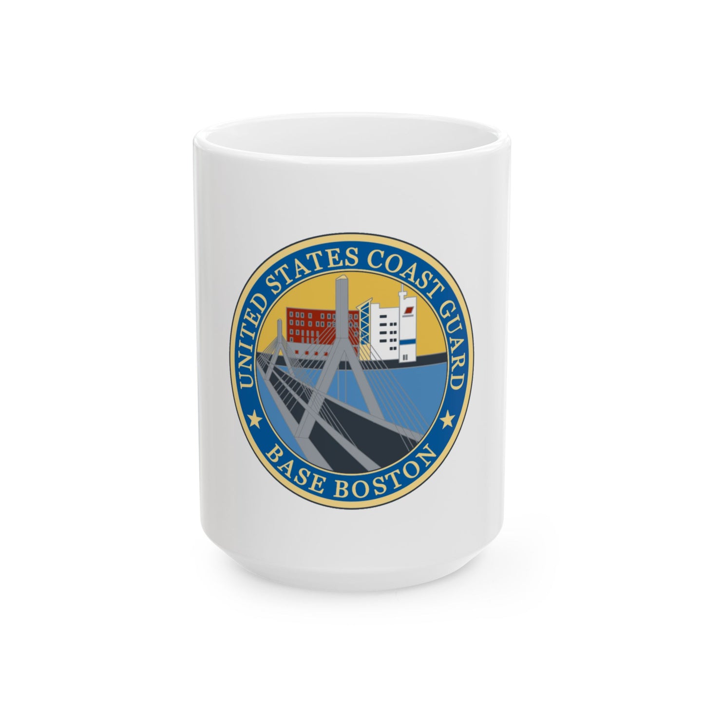 USCG Base Boston (U.S. Coast Guard) White Coffee Mug