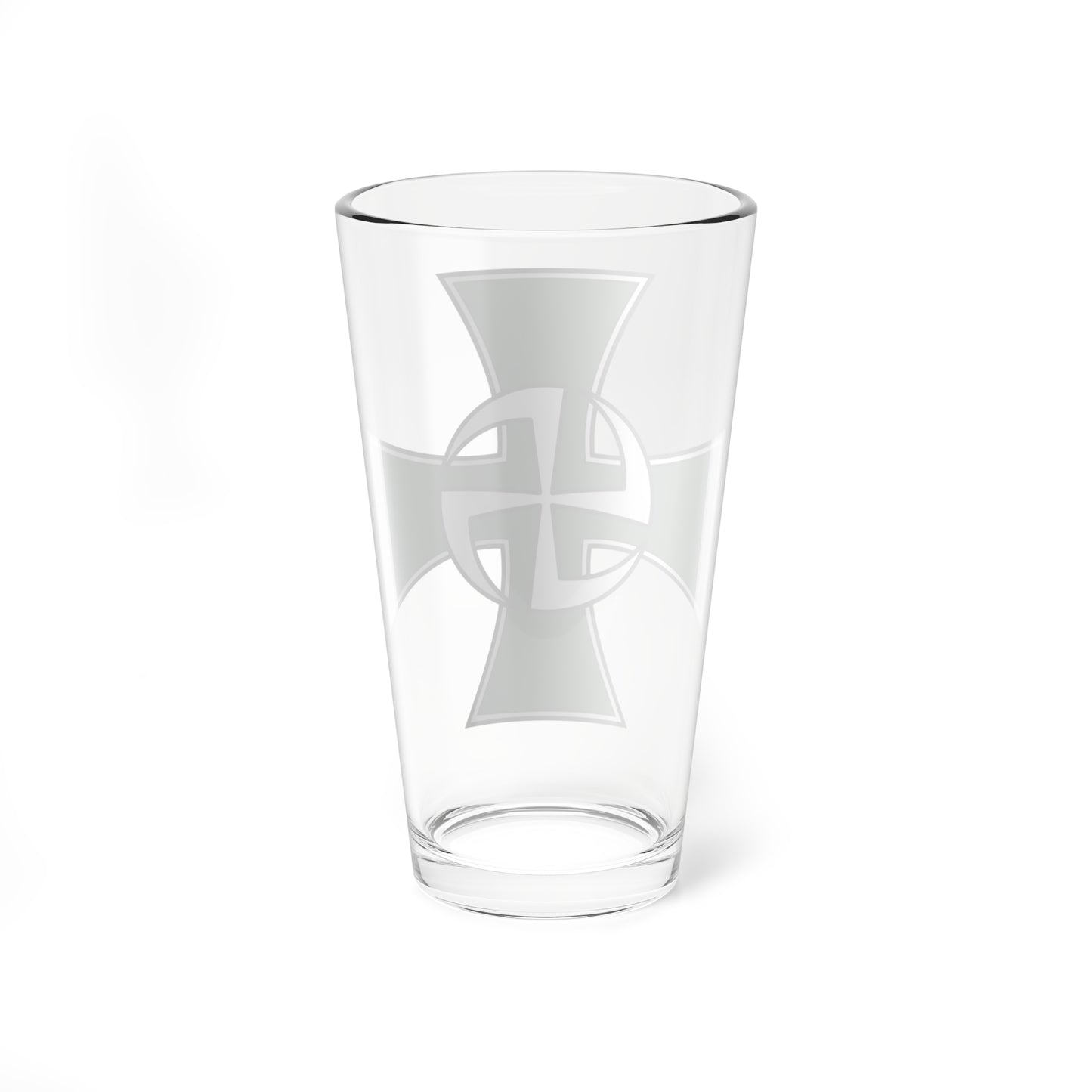 Utin Jääkärirykmentin joukko-osastoristi (Finland) (Coat of Arms) Pint Glass 16oz
