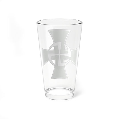 Utin Jääkärirykmentin joukko-osastoristi (Finland) (Coat of Arms) Pint Glass 16oz