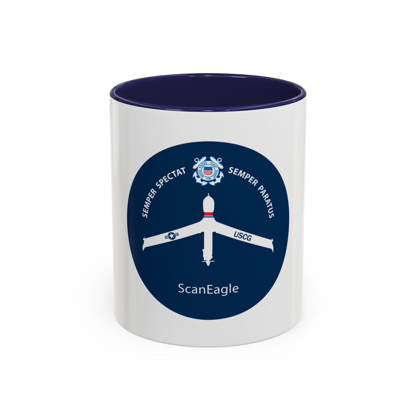 USCG Scan Eagle (U.S. Coast Guard) Accent Coffee Mug
