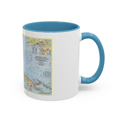 Pacific Islands - Southeast Asia (1944) (Map) Accent Coffee Mug