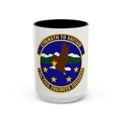 773 Civil Engineer Squadron PACAF (U.S. Air Force) Accent Coffee Mug