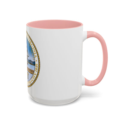 Seal of Norfolk Virginia - Accent Coffee Mug