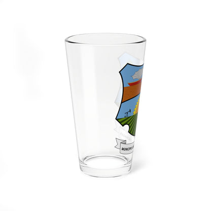 Escudo del Municipio Monagas Anzoátegui (Venezuela) (Coat of Arms) Pint Glass 16oz
