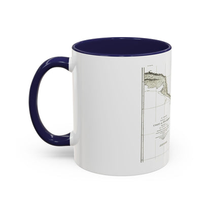 America - NorthWest Coast (1898) (Map) Accent Coffee Mug