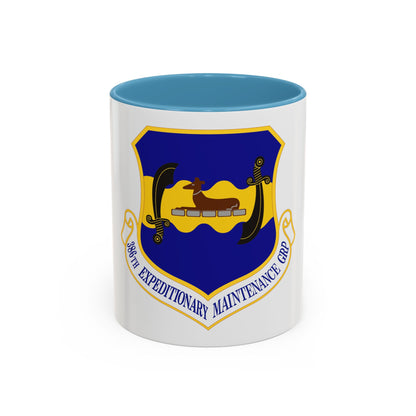386th Expeditionary Maintenance Group (U.S. Air Force) Accent Coffee Mug