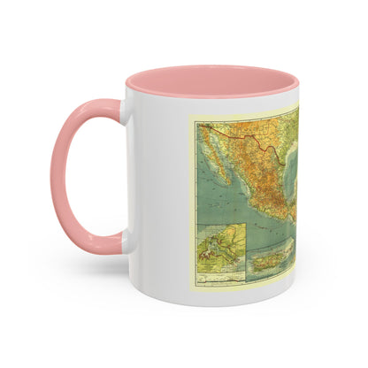 Central America and the West Indies (1922) (Map) Accent Coffee Mug