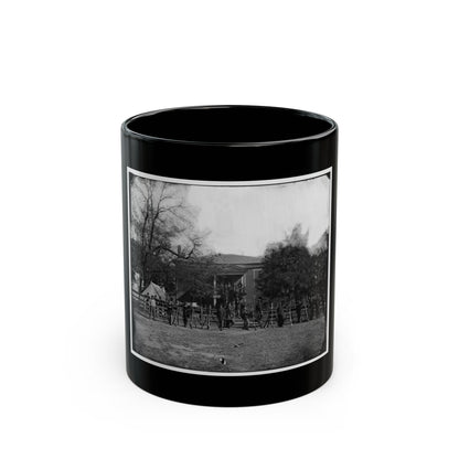 Appomattox Court House, Va. Federal Soldiers At The Courthouse (U.S. Civil War) Black Coffee Mug