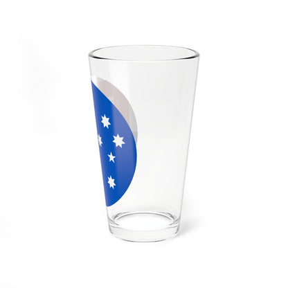 Australia flag icon round (Australia) Pint Glass 16oz