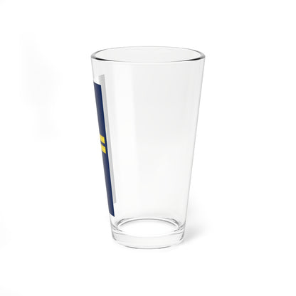 02 UKR Мат 15 07 1918 Рукав (Ukraine) (Military Rank) Pint Glass 16oz