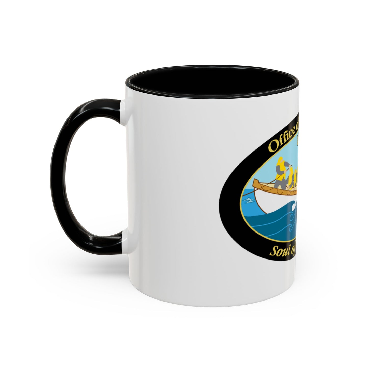 USCG Office of Boat Forces (U.S. Coast Guard) Accent Coffee Mug