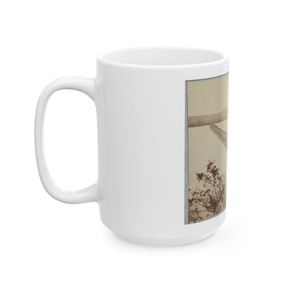 Army Of The James, Pontoon Bridges Across James River At Deep Bottom And Varina (U.S. Civil War) White Coffee Mug