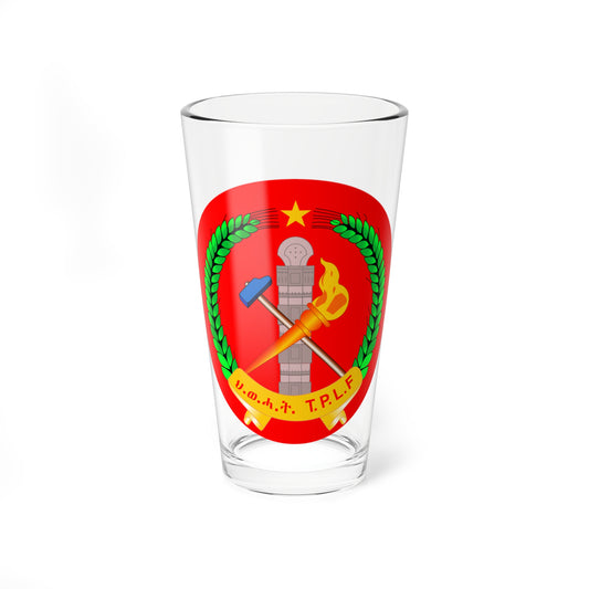Emblem Of Tigray Peoples Liberation Front (Ethiopia) (Coat of Arms) Pint Glass 16oz