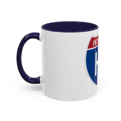 Interstate H1 (U.S. Highways) Accent Coffee Mug