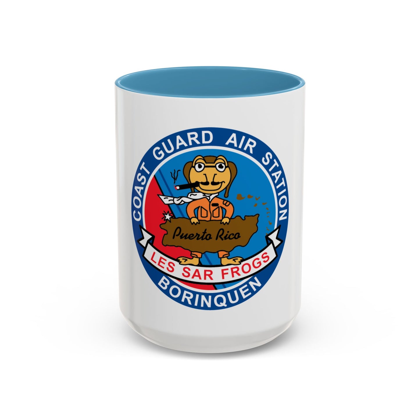USCG Air Station Borinquen   Les SAR Frog (U.S. Coast Guard) Accent Coffee Mug