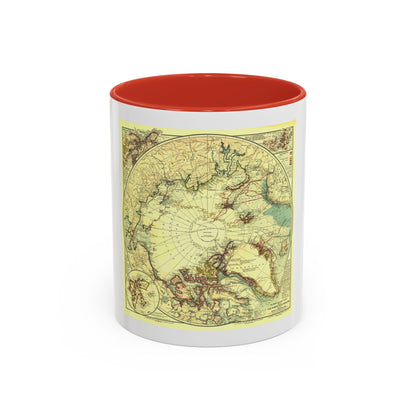 North Pole (1907) (Map) Accent Coffee Mug
