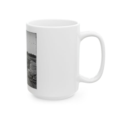Atlanta, Georgia. Confederate Fort In Front Of Atlanta (U.S. Civil War) White Coffee Mug