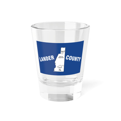 Flag of Lander County Nevada (United States) Shot Glass 1.5oz