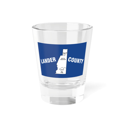 Flag of Lander County Nevada (United States) Shot Glass 1.5oz