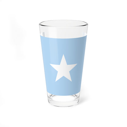 Flag of Somalia sky blue (Mali) Pint Glass 16oz