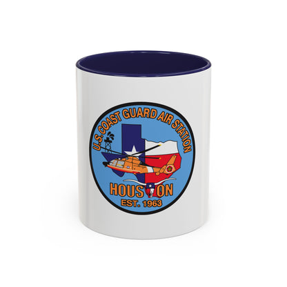 USCG Air Station Houston 2 (U.S. Coast Guard) Accent Coffee Mug