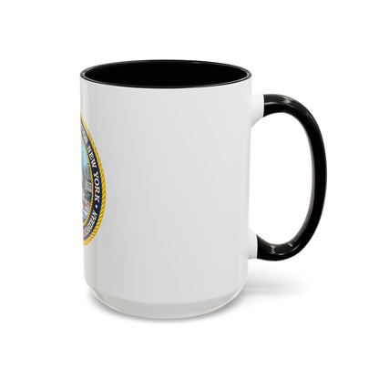 USCG Station New York (U.S. Coast Guard) Accent Coffee Mug