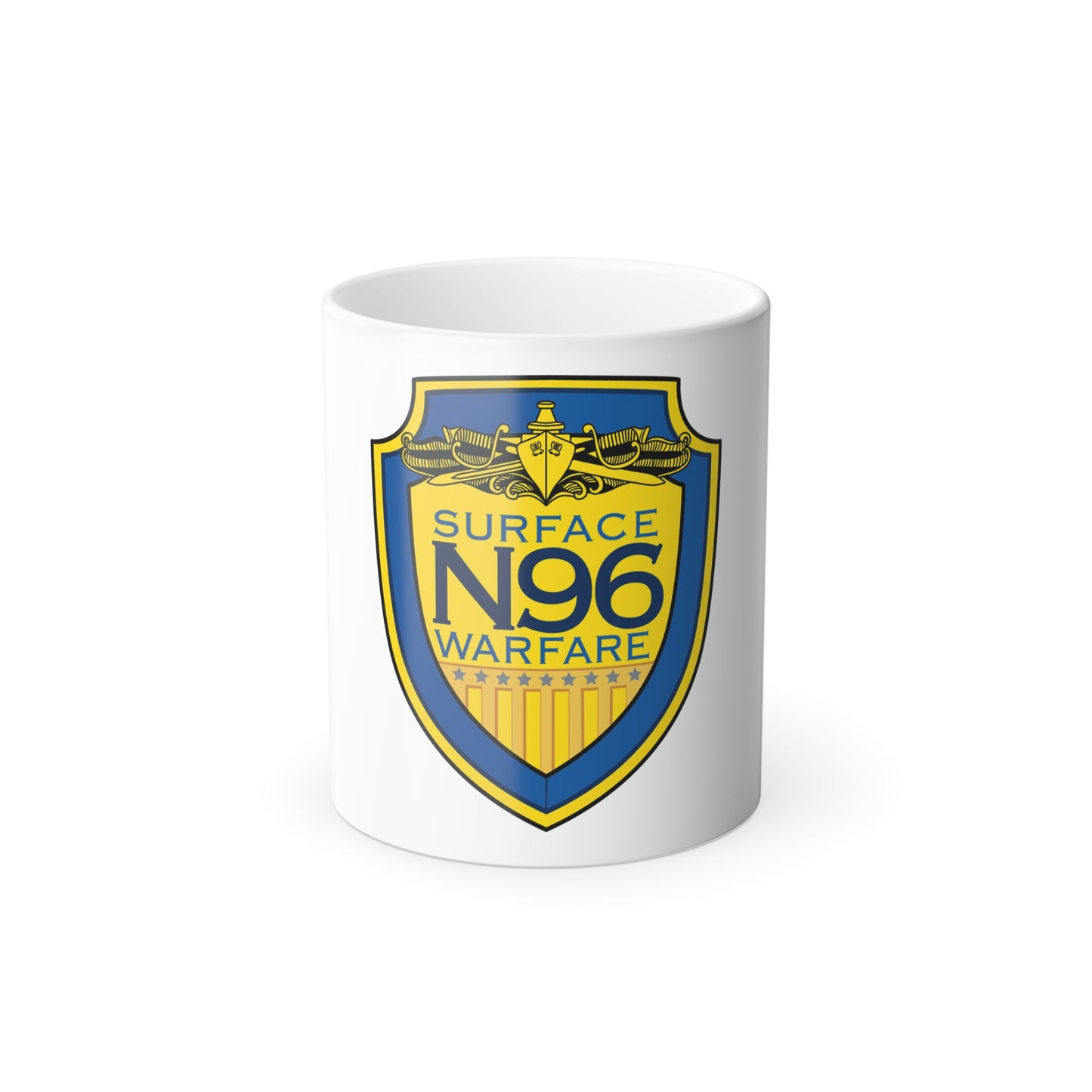 OPNAV N96 Surface Warfare N96 (U.S. Navy) Color Changing Mug 11oz