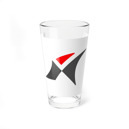 Flag of Narita Chiba no text (Japan) Pint Glass 16oz