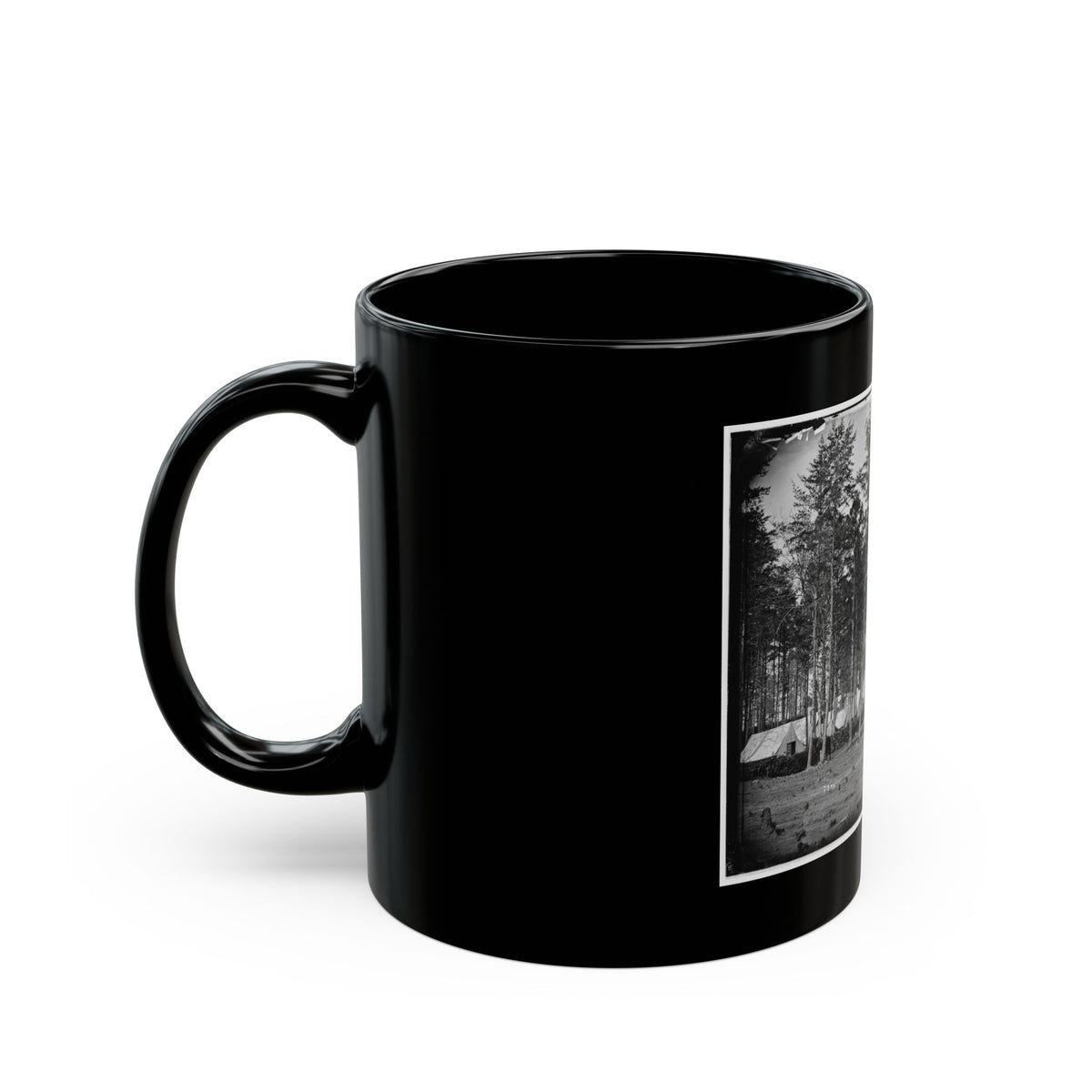 Brandy Station, Virginia. Camp At Headquarters, Army Of The Potomac (U.S. Civil War) Black Coffee Mug