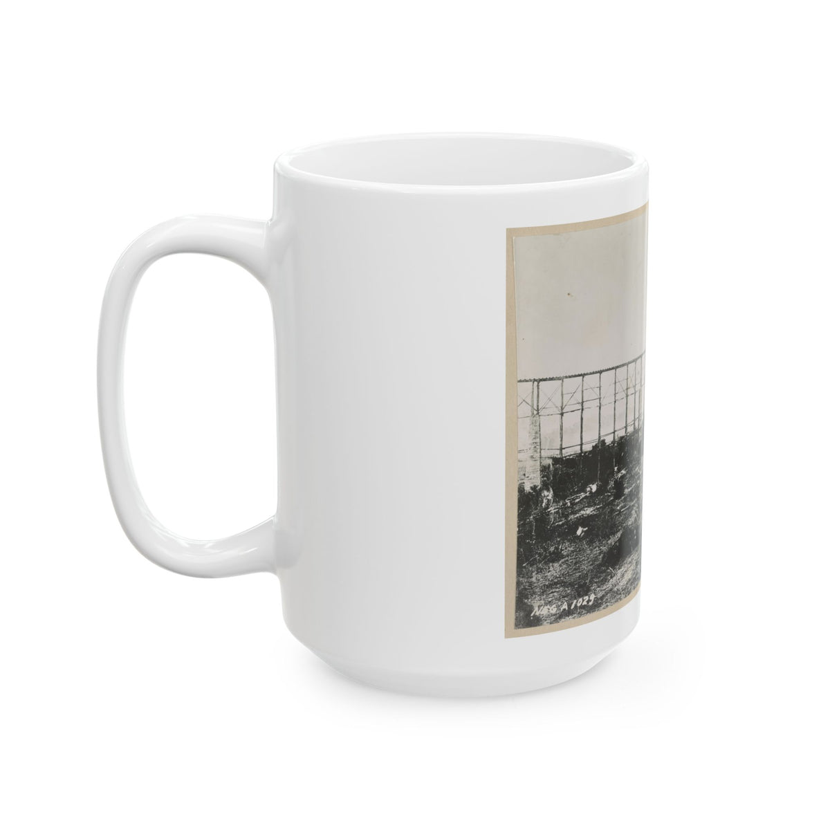 Bridge Over Running Water Creek Destroyed During The Civil War (U.S. Civil War) White Coffee Mug
