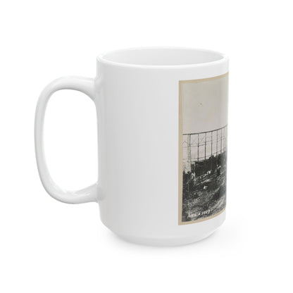 Bridge Over Running Water Creek Destroyed During The Civil War (U.S. Civil War) White Coffee Mug