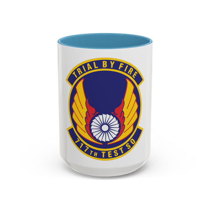 717th Test Squadron (U.S. Air Force) Accent Coffee Mug