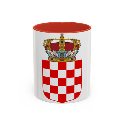 Coat of Arms of the Banate of Croatia - Accent Coffee Mug