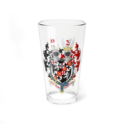 Coat of Arms of Winston Churchill (United Kingdom) (Coat of Arms) Pint Glass 16oz
