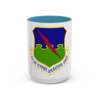 4 Air Support Operations Group USAFE (U.S. Air Force) Accent Coffee Mug