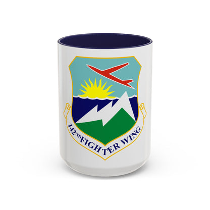 142nd Fighter Wing (U.S. Air Force) Accent Coffee Mug