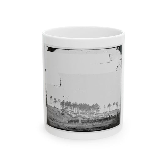 Brandy Station, Virginia. Guard Mount Of 114th Pennsylvania Infantry. 1st Division, 3rd Corps (U.S. Civil War) White Coffee Mug