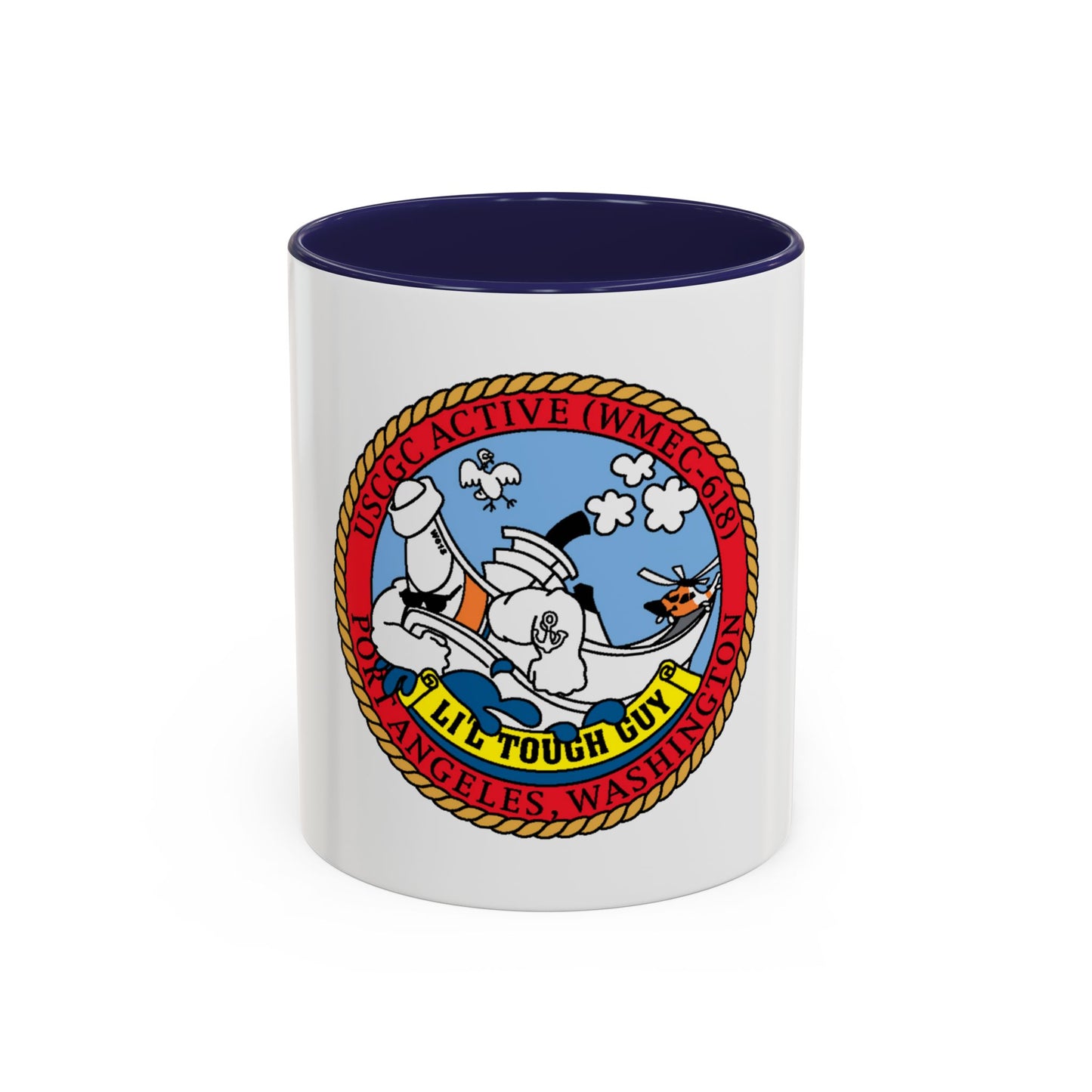 USCGC Active WMEC 618 Little Tough Guy (U.S. Coast Guard) Accent Coffee Mug