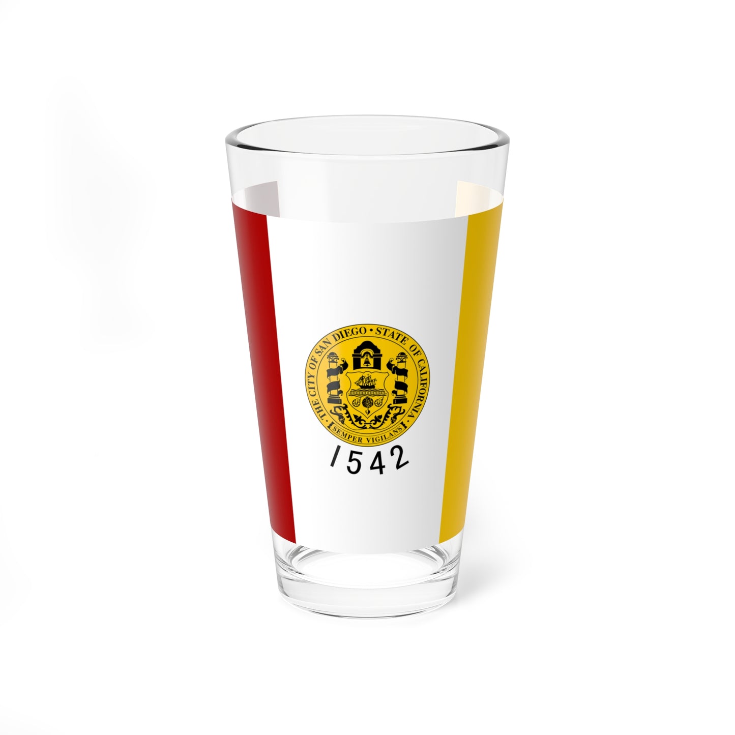 Flag of San Diego California (United States) Pint Glass 16oz
