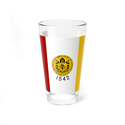 Flag of San Diego California (United States) Pint Glass 16oz