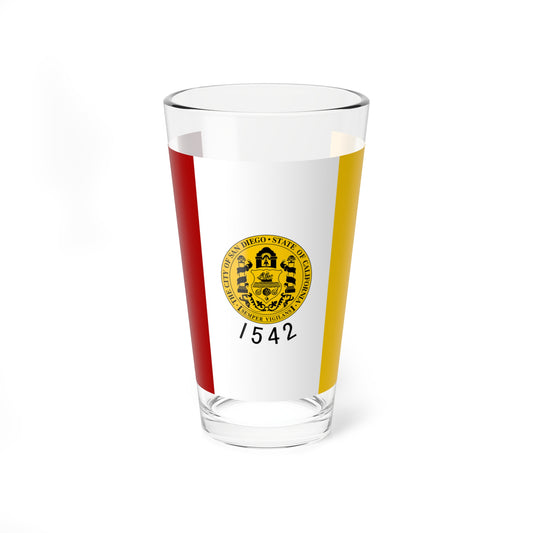 Flag of San Diego California (United States) Pint Glass 16oz