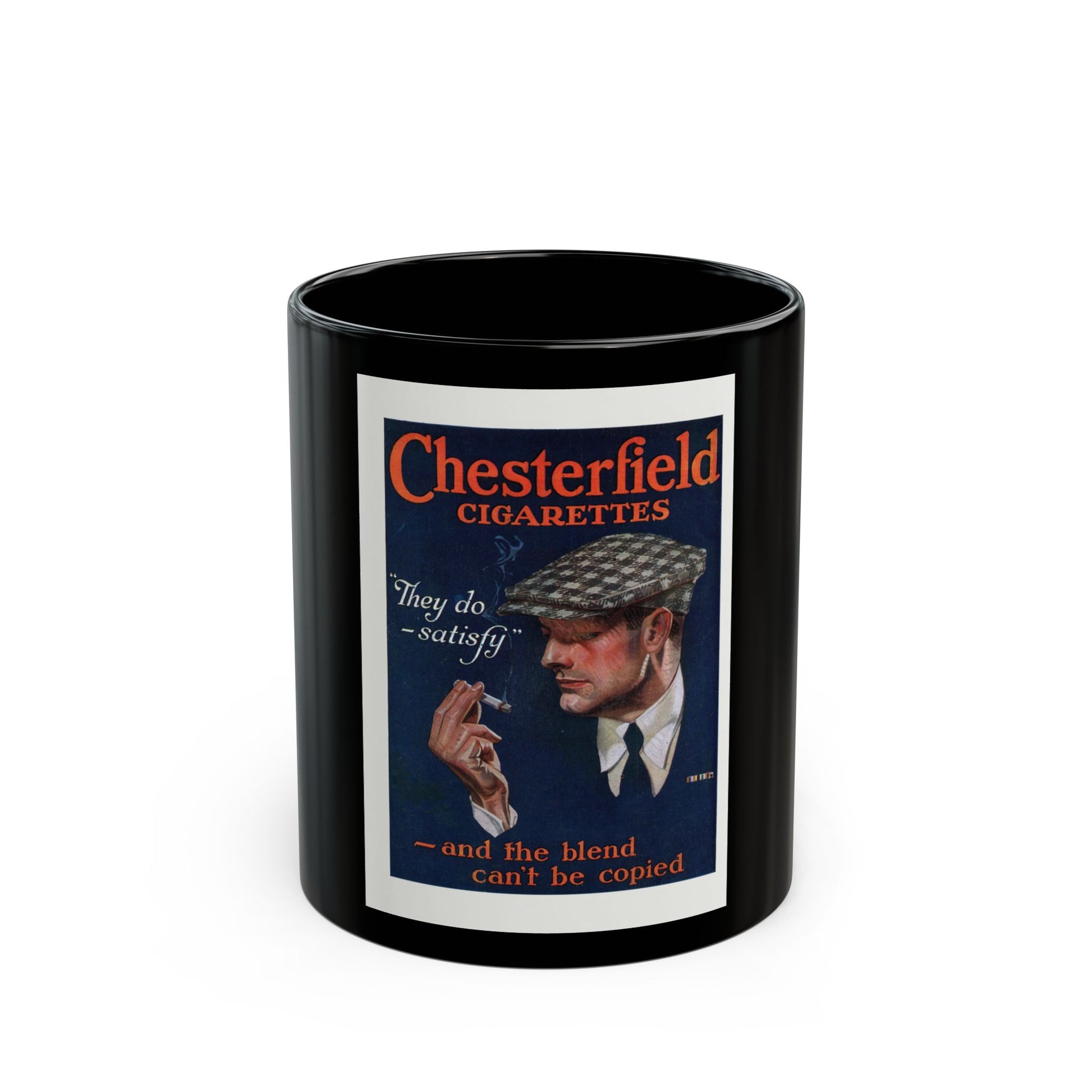 Chesterfield cigarettes ad, The Popular Magazine, November 7, 1919 - Black Coffee Mug-11oz-Go Mug Yourself