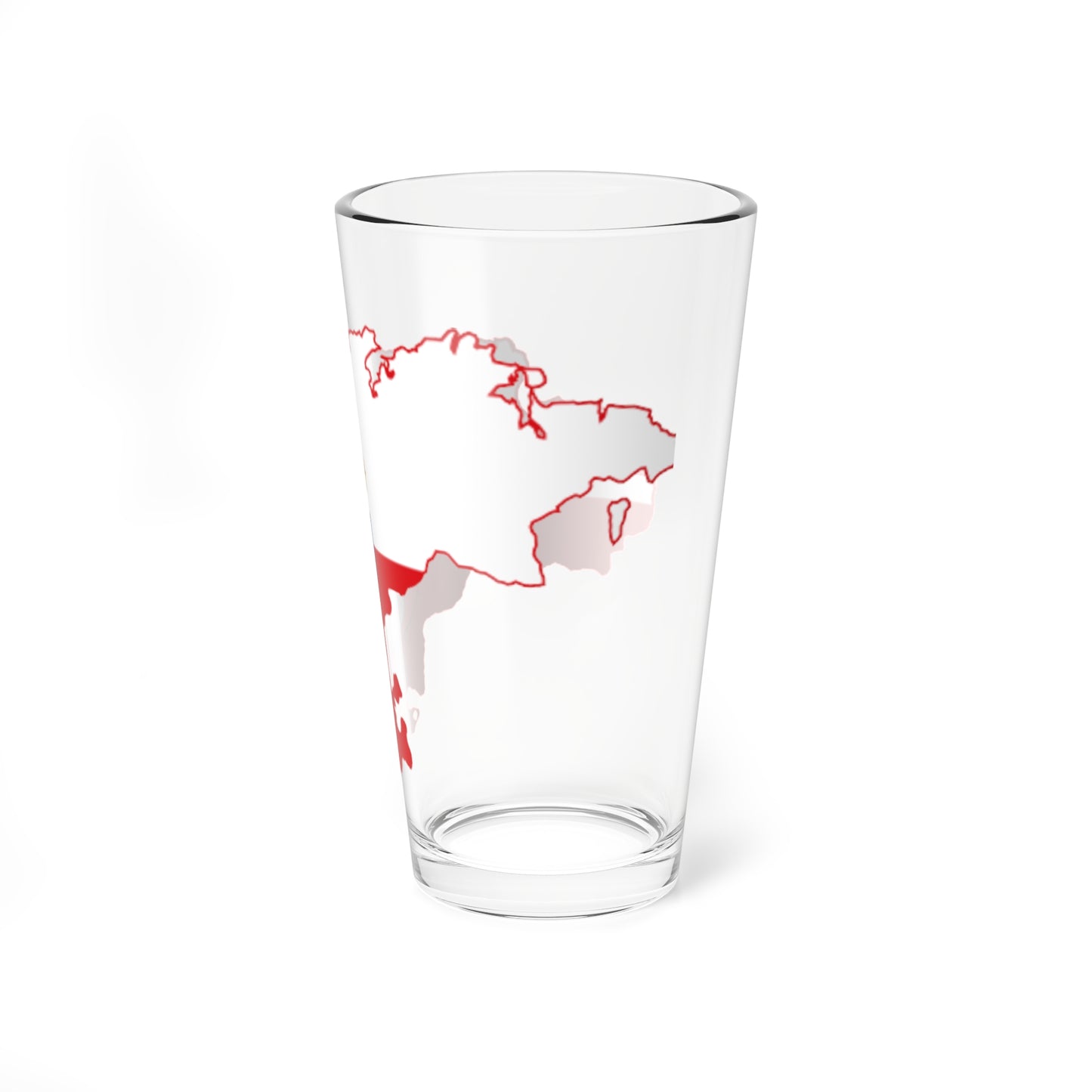 Flag map of Cantabria (Spain) Pint Glass 16oz